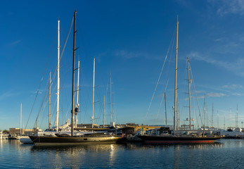 Fototapeta na wymiar yachts and boats