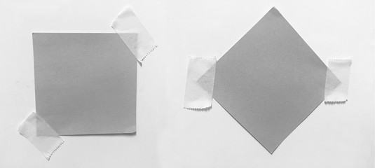 Torn crumpled paper with adhesive tape for your message.