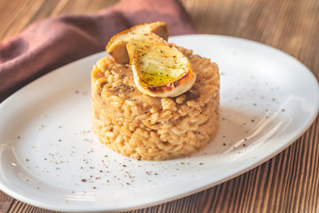 Risotto with porcini mushrooms