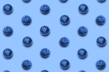 Patterns with fresh and healthy blueberries