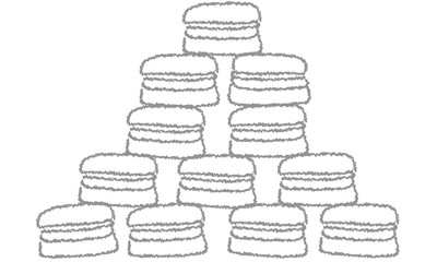 食べ物　スイーツ　マカロンのイラスト