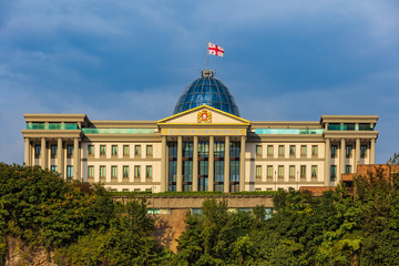 Fototapeta na wymiar Presidential palace Tbilisi Georgia Europe landmark
