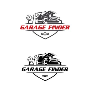 Garage repair logo vector
