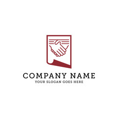 sign agreement logo design icon, It is good for your company, corporate