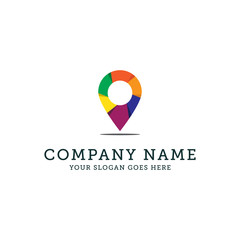 photo spot logo design, Photography logo vector illustration