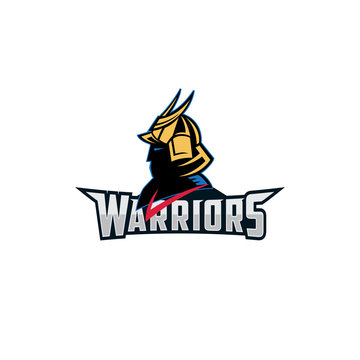 the warrior mascot logo vector, cartoon warrior logo illustration