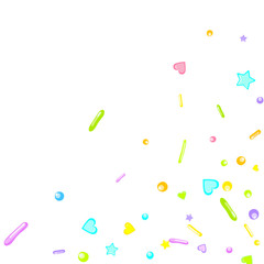 Sprinkles grainy. Cupcake dessert bakery confetti