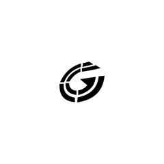 G Letter Logo Design in Black Colors
