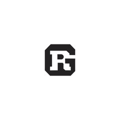 GR initial Logo designs template