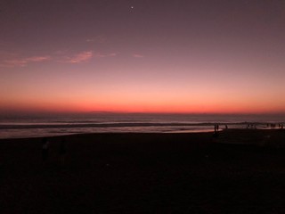 Sunset in beach