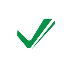 Check mark V Letter Logo