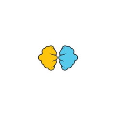 Brain logo template vector icon design