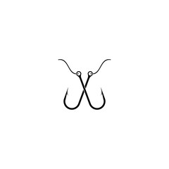 Hook logo template vector icon design