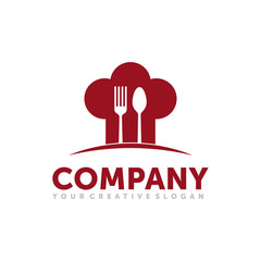 Fototapeta na wymiar Company Logo, Chef Logo, Cooking Logo, Delicious Logo For Restaurant and cafe Logo Template