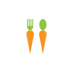 Carrot logo template vector icon design