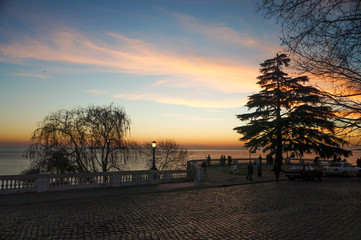 Obraz premium Sunset at Colonia del Sacramento, Uruguai