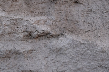 Closeup of a natural stone with holes