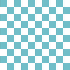 市松模様　水色　L