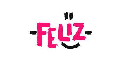 Feliz lettering
