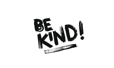 Be kind lettering