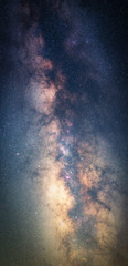 Colorful Milky Way Galaxy