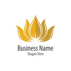 Lotus logo flower vector icon