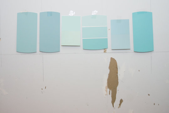 Kitchen Remodel Paint Swatches On Wall