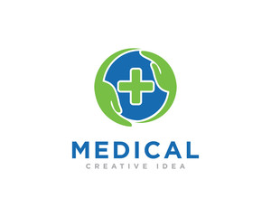 Medical Care Logo Design Vector