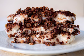 Steamed rice flour with red bean for Korean rice cake