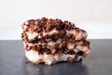 Steamed rice flour with red bean for Korean rice cake