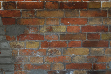 old brick wall as background