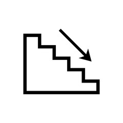 Stairs Symbol Icon Vector Design Illustration EPS 10