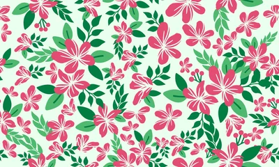  Antique flower pattern background for valentine, with leaf and floral seamless design. © StockFloral