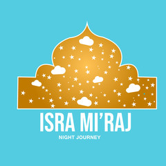 mosque with stars and green background March