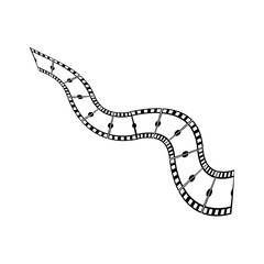 abstrack filmstrip Logo Template vector illustration design