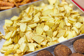 Fresh prepared potatoes as addition to dishes