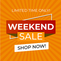 Promo Special Weekend sale, Instagram Promo, Banner Promo Or Print