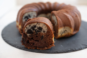 Chocolate Oreo Bundt Cake