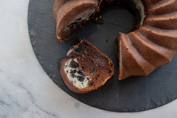 Chocolate Oreo Bundt Cake