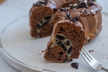 Chocolate Oreo Bundt Cake