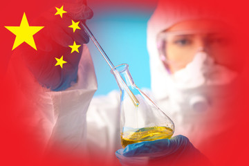 Previously unknown mutation of the virus from the city of Wuhan. Coronavirus in China. 2019 new...