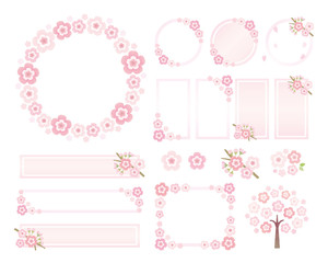 Cherry blossom frame