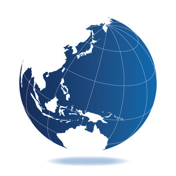 地球儀　イラスト　ビジネス