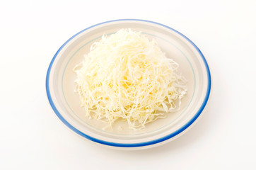 山盛りの千切りキャベツ