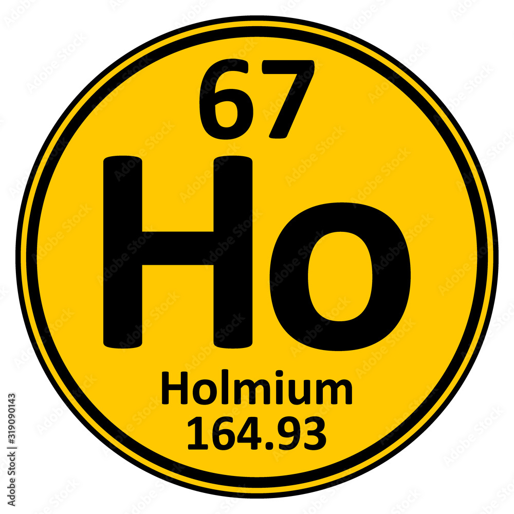 Wall mural Periodic table element holmium icon. - Wall murals