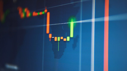 Forex chart Candels are Increasing 