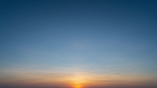 Time lapse video Scene of Colorful sunset with Moving clouds background in nature and travel concept.