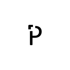  P letter logo design template