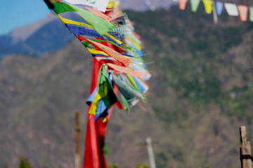 Obraz na płótnie Canvas Tibetan Prayer Flags