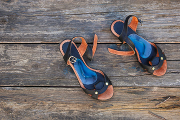 Orthopedic insoles for feet. Treatment of flatfoot.